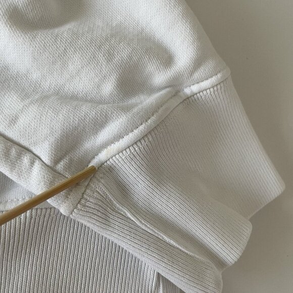 Maison Kitsune FOX HEAD PATCH CLASSIC SWEATSHIRT Men’s Size: XS White Flawed - Picture 12 of 12